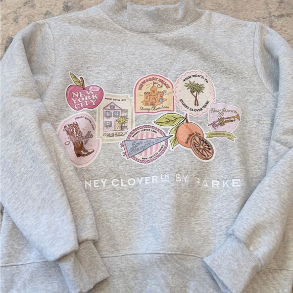 NIB Parke Stoney Clover NYC Fleece Mockneck - Picture 5 of 8